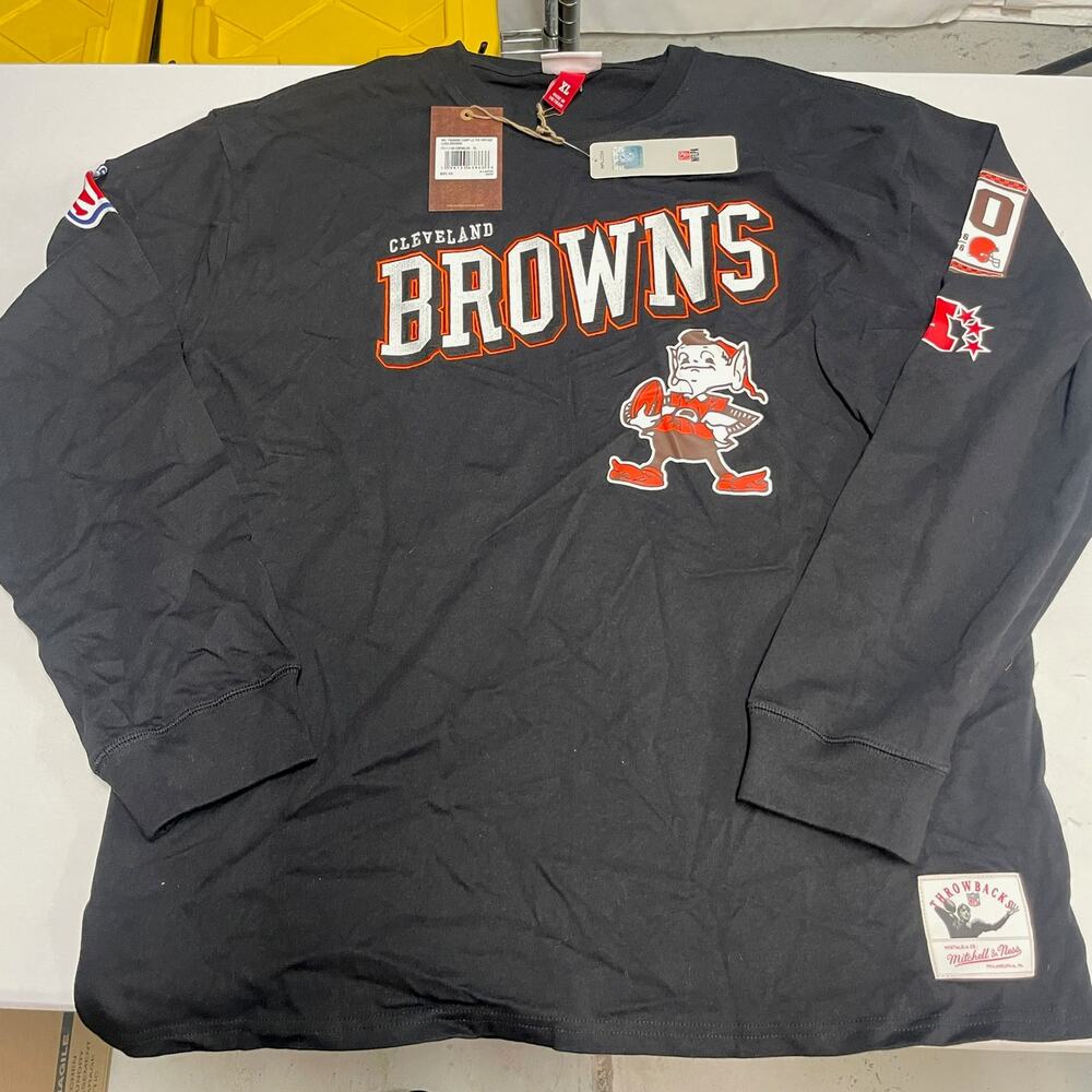Cleveland Browns Mitchell & Ness NFL Throwbacks Training Camp Long Sleeve Shirt